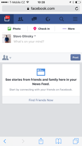 Facebook's News Feed badge shows even when there are none